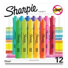 Sharpie Tank Highlighters, Chisel Tip, Assorted Colours, 4 Count